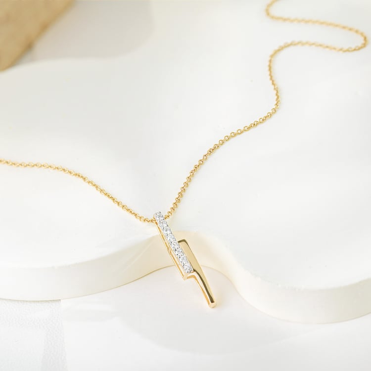 Zlatý prívesok s lab-grown diamantmi Katie 164919