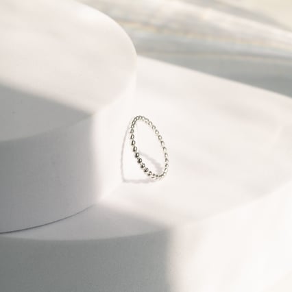 Minimalistický guličkový prsteň Zakir