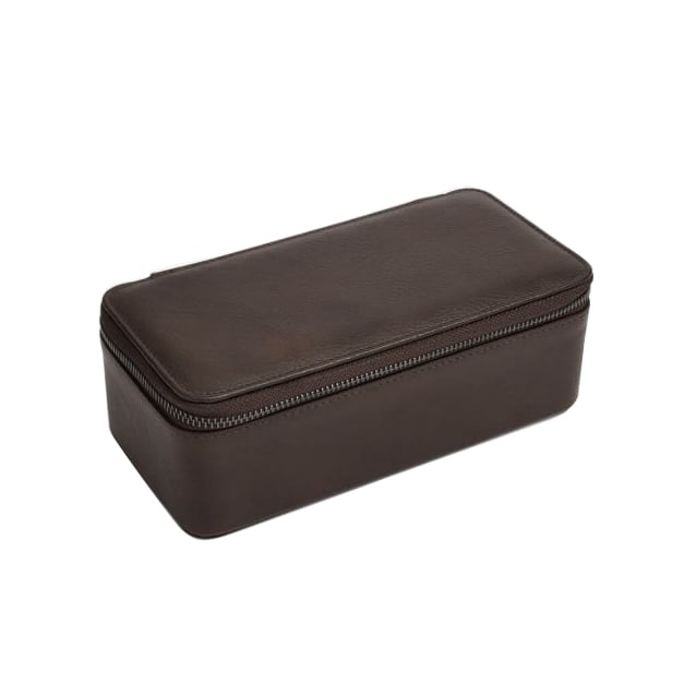Veľké pánské cestovné puzdro v hnedé farbě 63232