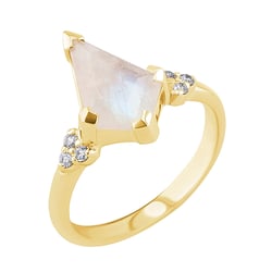 Jedinečný prsteň s mesačným kameňom Floki