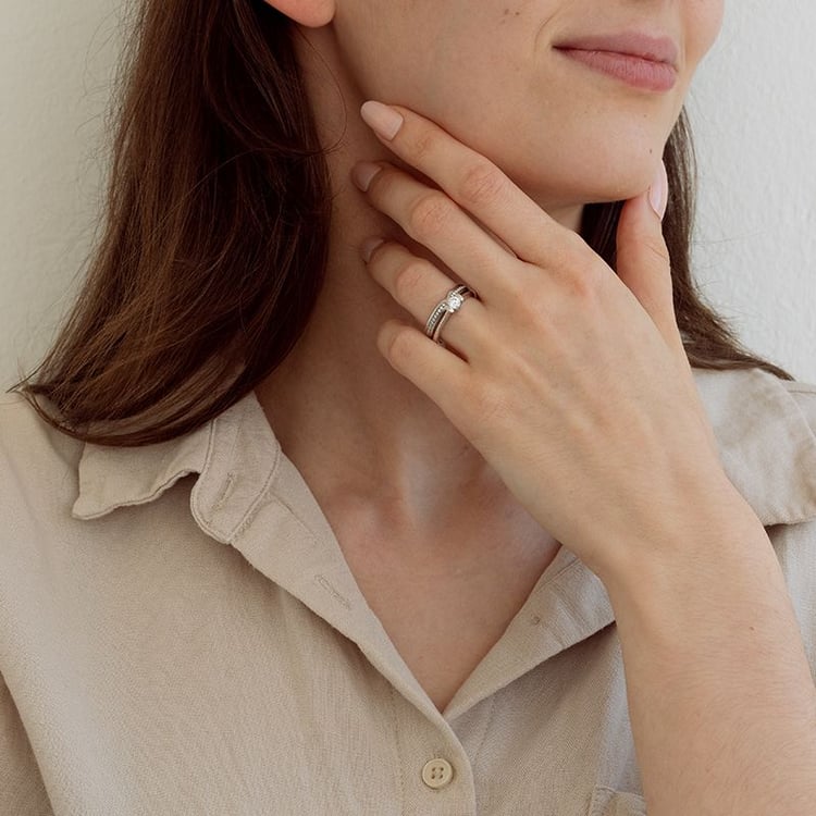 Set prsteňov s možnosťou výberu diamantu Celeste 131684