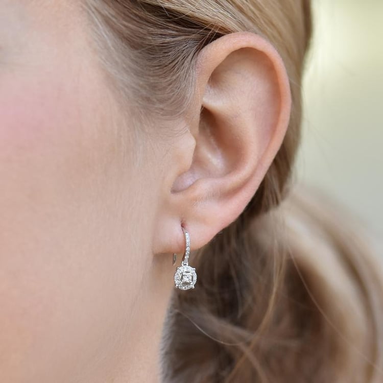 Visiace náušnice s diamantmi Chariot 26734