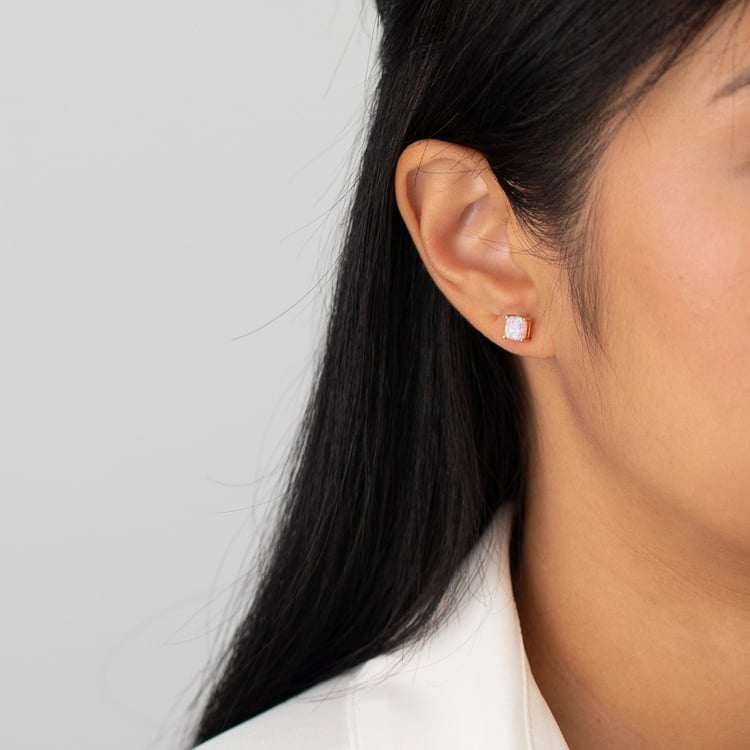 Náušnice z ružového zlata 106671