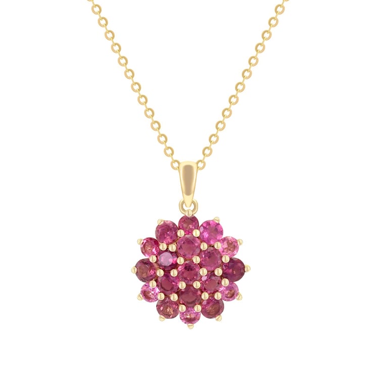 Zlatý náhrdelník plný tumalínov 38446