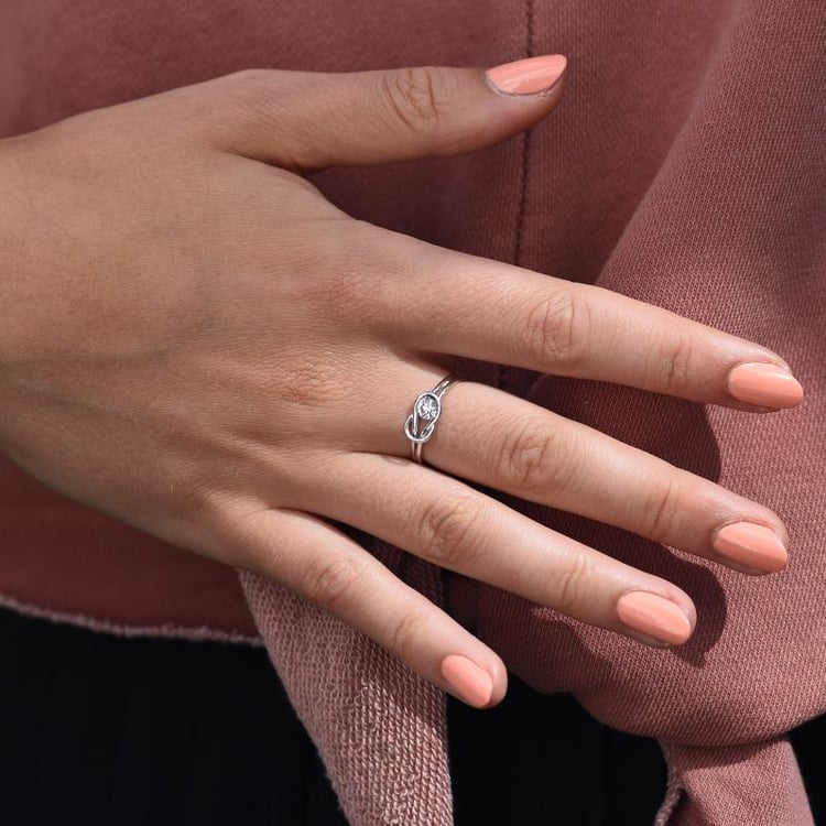 Zlatý zásnubný prsteň s 0.66ct IGI certifikovaným lab-grown diamantom Bryn 134031