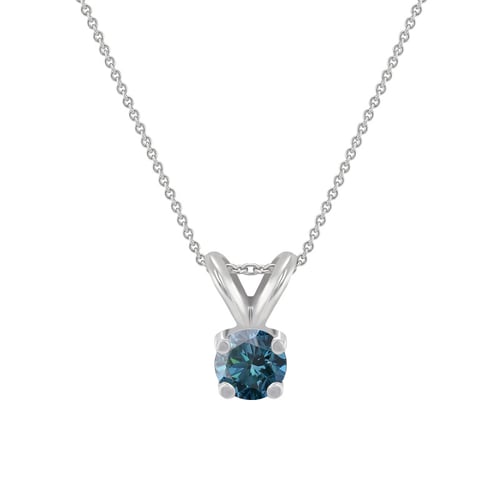 Modrý diamant v prívesok Hozie