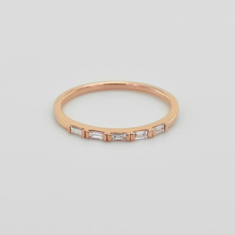 Eternity prsteň s lab-grown baguette diamantmi Emelia 101510