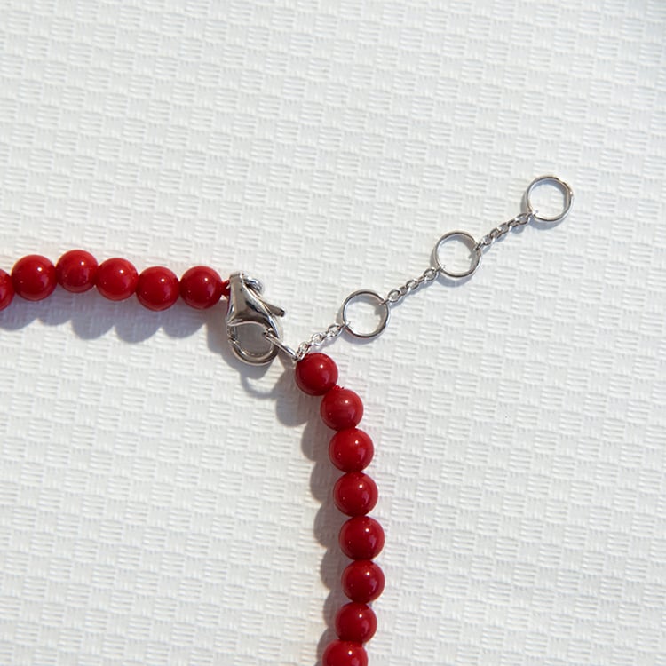 Koralová strieborná kolekcia šperkov s perlou Carroll 109218