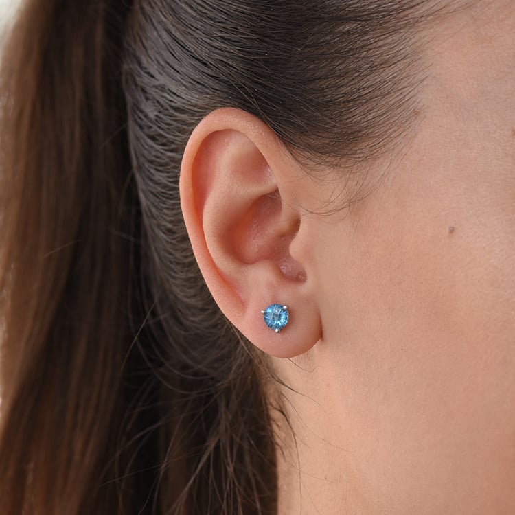 Zlaté martini náušnice s topásmi 65555