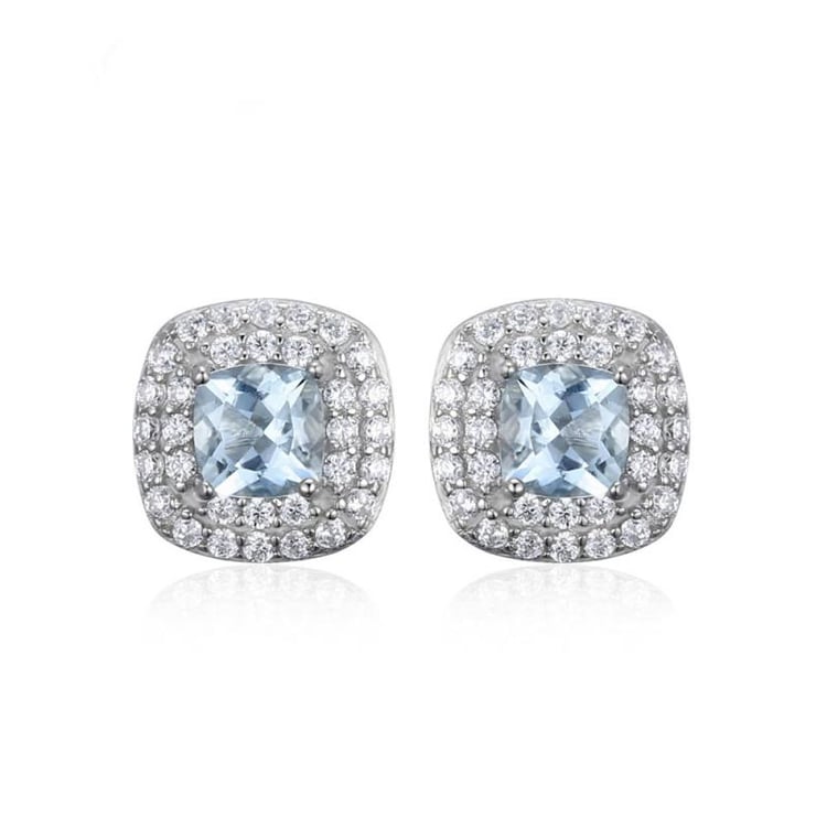 Akvamarínové náušnice 23327