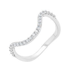 Atypický prsteň s lab-grown diamantmi May