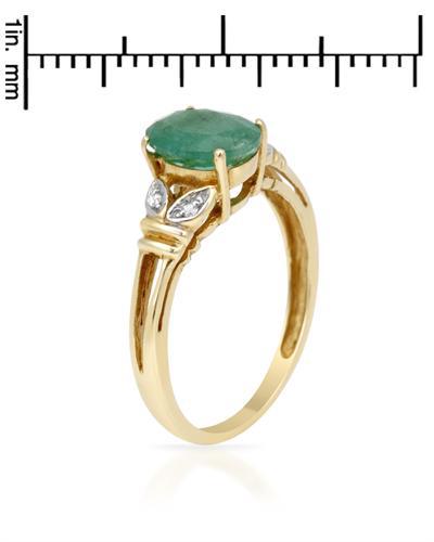 Smaragdový prsteň s diamantmi 55106