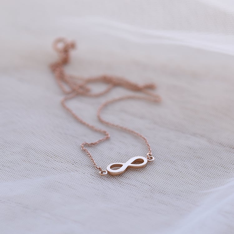 Náhrdelník s motívom nekonečna zo zlata 62359