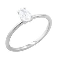 Zásnubný prsteň s pear lab-grown diamantom Cooley