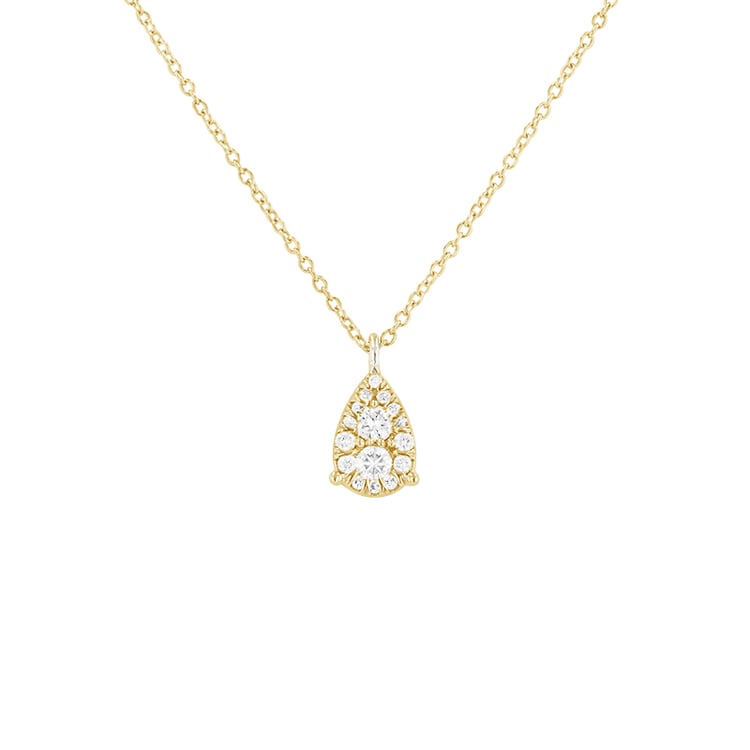 Prívesok v tvare diamantové kvapky zo zlata 85687