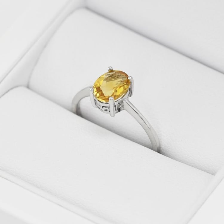 Prsteň s citrínom 20457