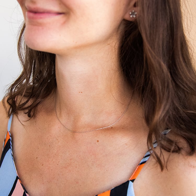 Platinová ankr retiazka 40 cm so šírkou 0.8 mm 107609