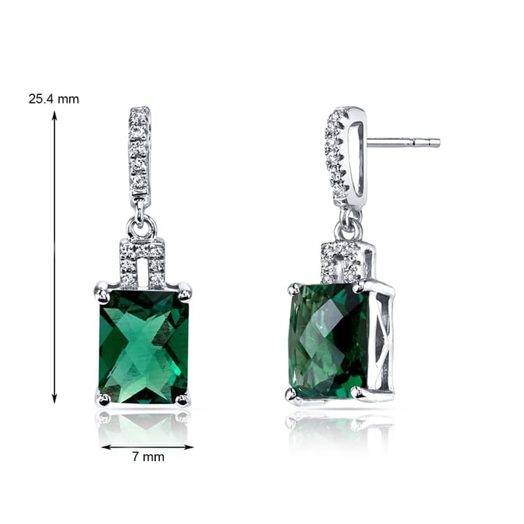 Smaragdové náušnice zo zlata 28083