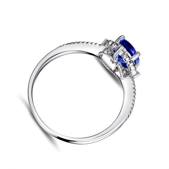 Zlatý prsteň s tanzanitom 55702