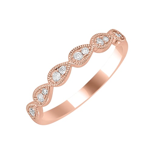 Strieborný eternity prsteň s lab-grown diamantmi Ebba