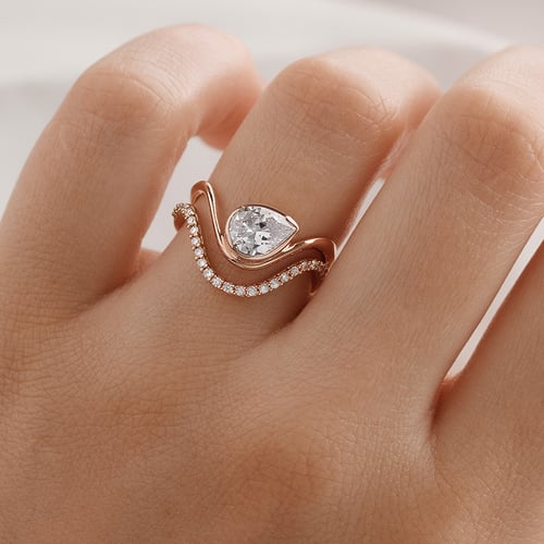 Romantický zásnubný set prsteňov s diamantmi Genevive