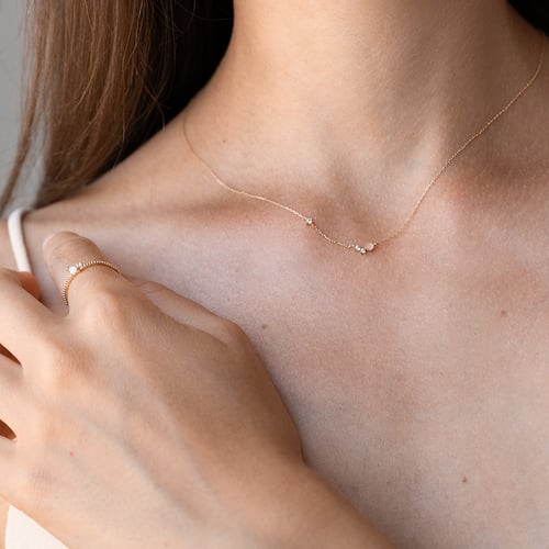 Zlatý prsteň s opálom a zafírom Arlette