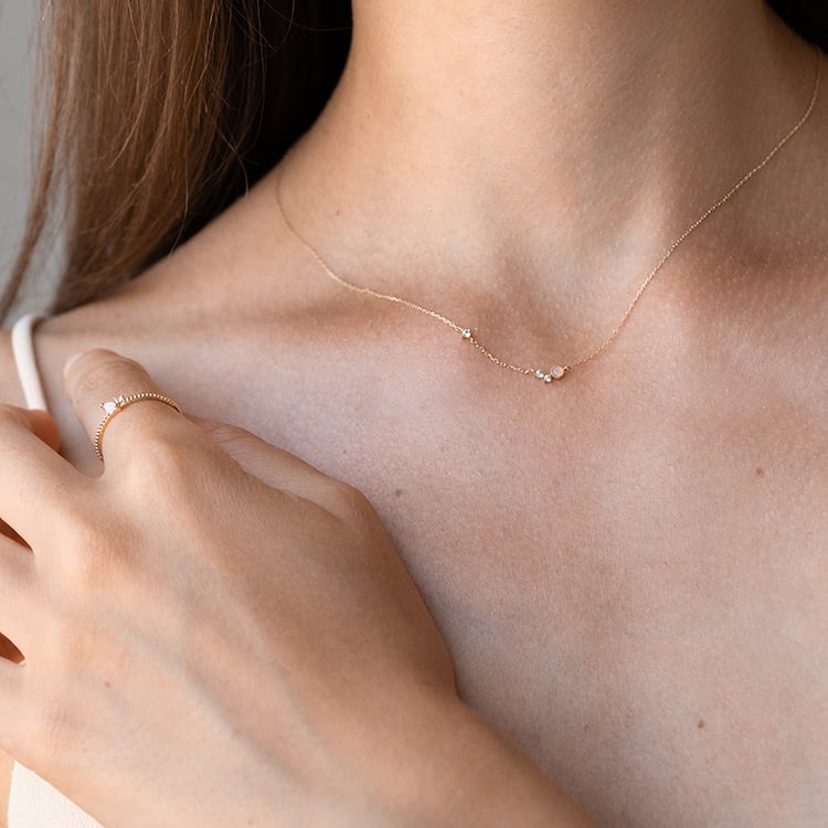 Zlatý prsteň s opálom a zafírom Arlette 126616