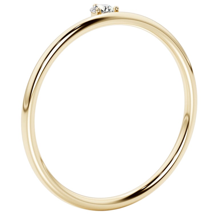 Minimalistický strieborný prsteň s lab-grown diamantom Stevie 138541