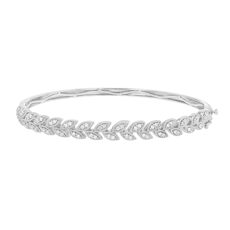 Elegantný náramok s trblietavými diamantmi zo zlata