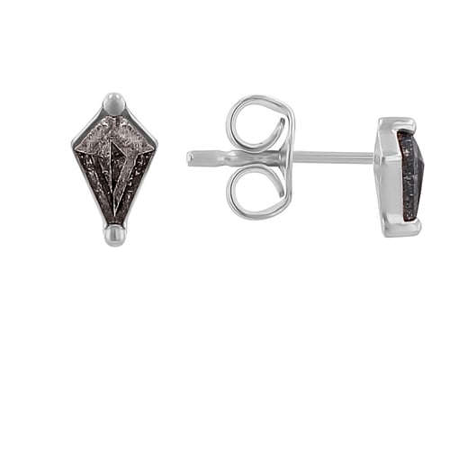 Náušnice s kite salt and pepper diamantmi Joann