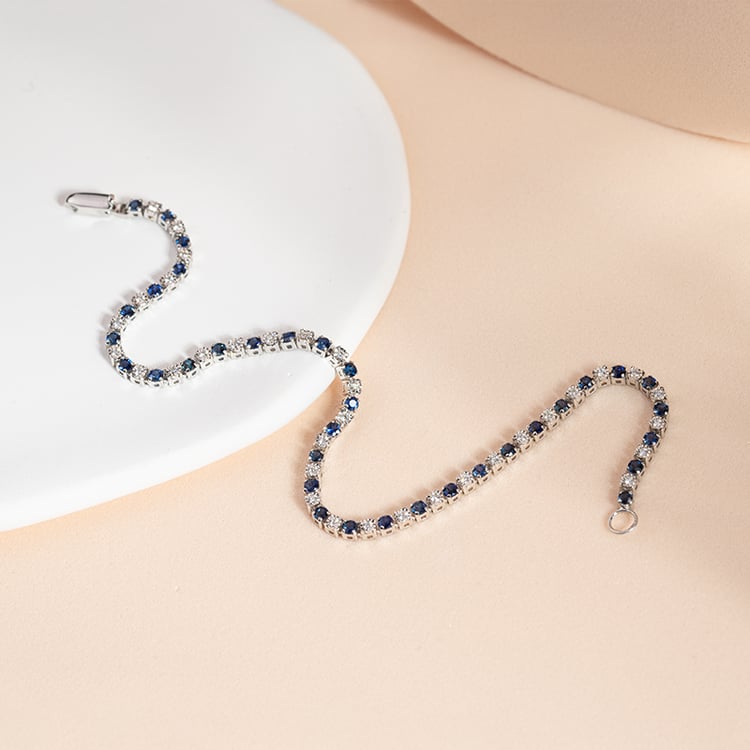 Tenisový náramok so zafírmi a diamantmi Kendrick 149070