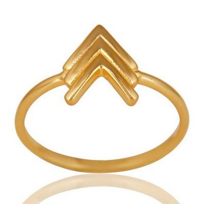 Pozlátený prsteň zo striebra s šípy Wallis