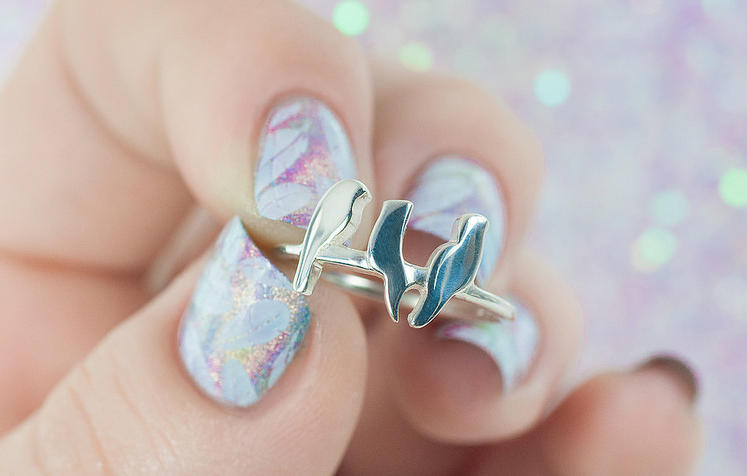 Strieborný prstienok 10042