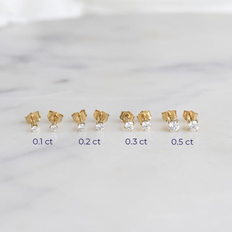 Diamantové náušnice so štyrmi krapňami Marget 106290