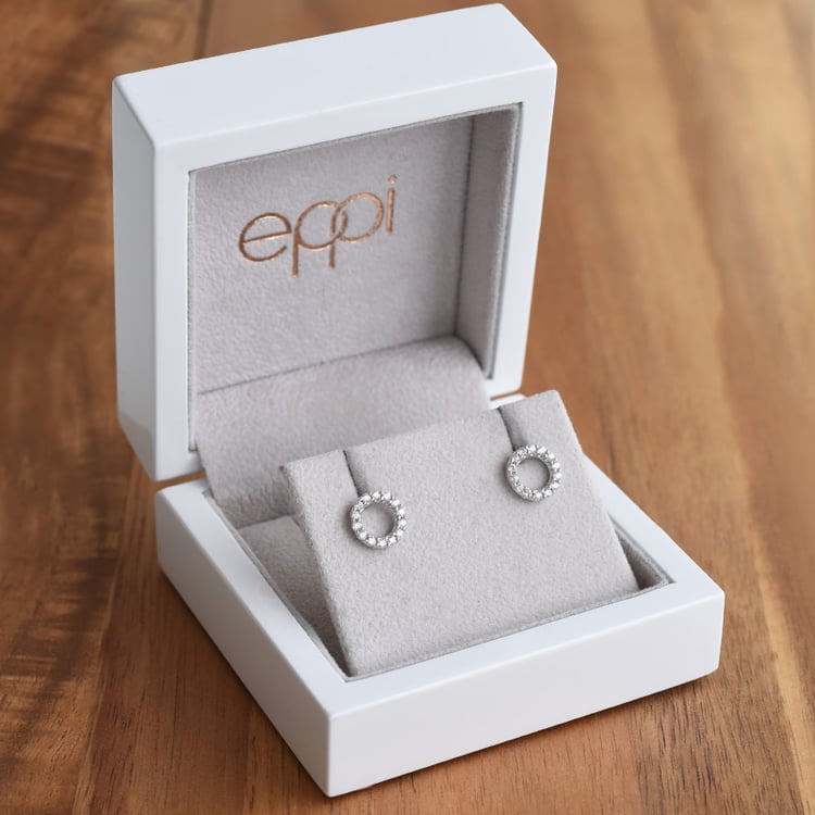 Karma náušnice s lab-grown diamantmi Leonna 141302