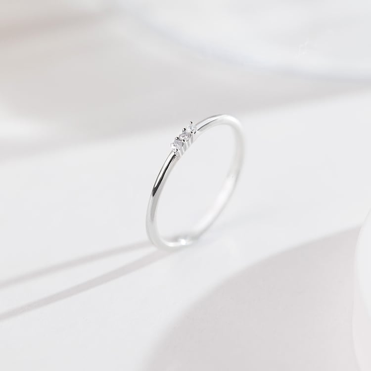 Strieborný diamantový prsteň Nicklas 157800