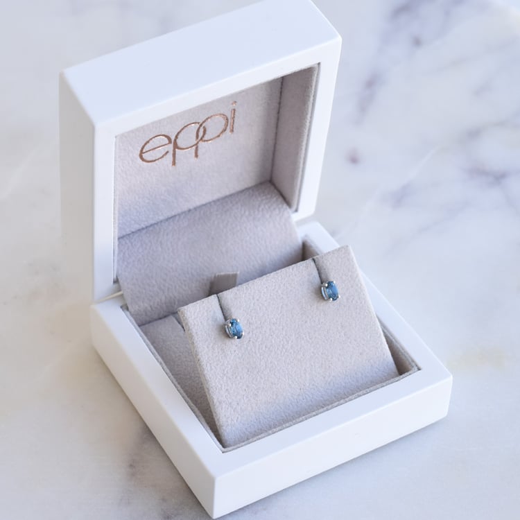 Strieborné náušnice s londýnskými topásmi 86214