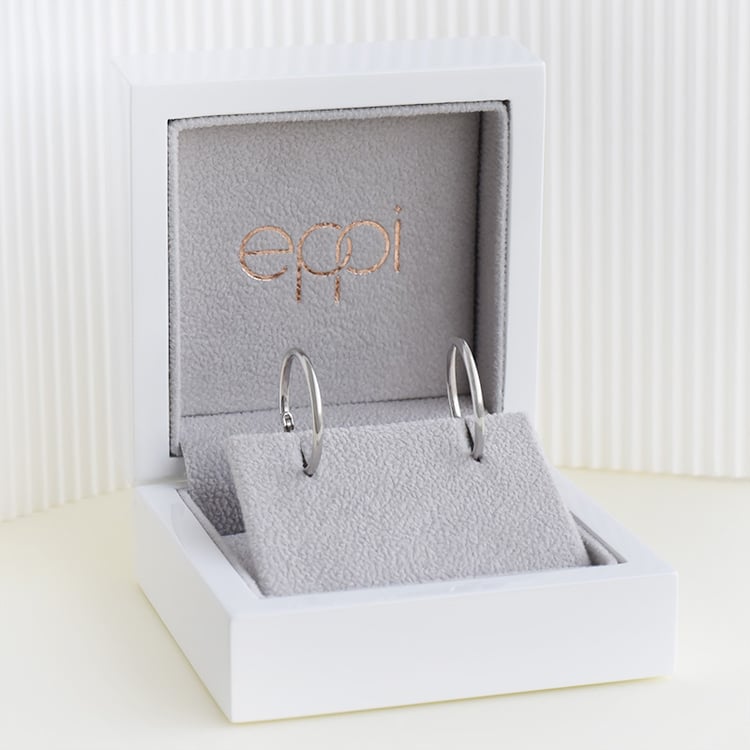 Kruhové náušnice zo striebra 95610