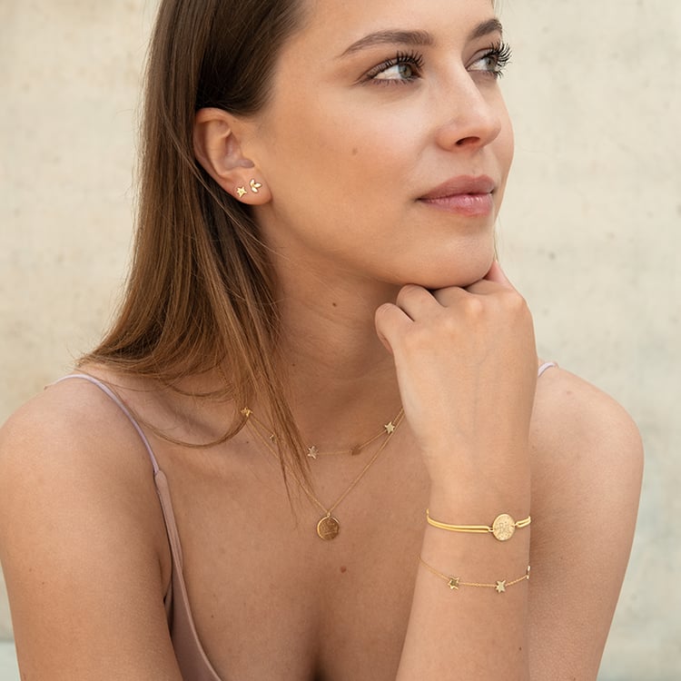 Strieborný náramok s hviezdami Malý princ 123071