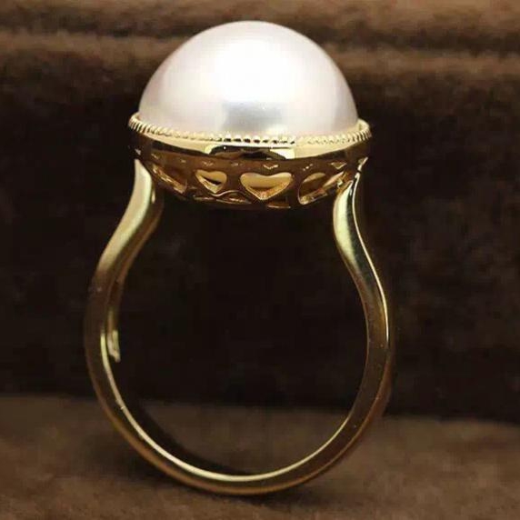 Zásnubný prsteň s perlou 13185