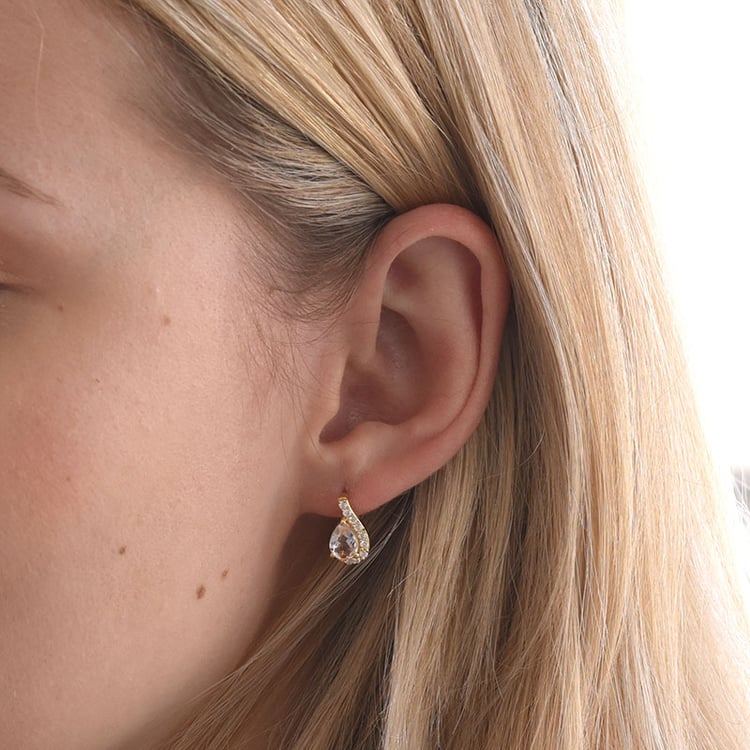 Pozlátené náušnice 67955