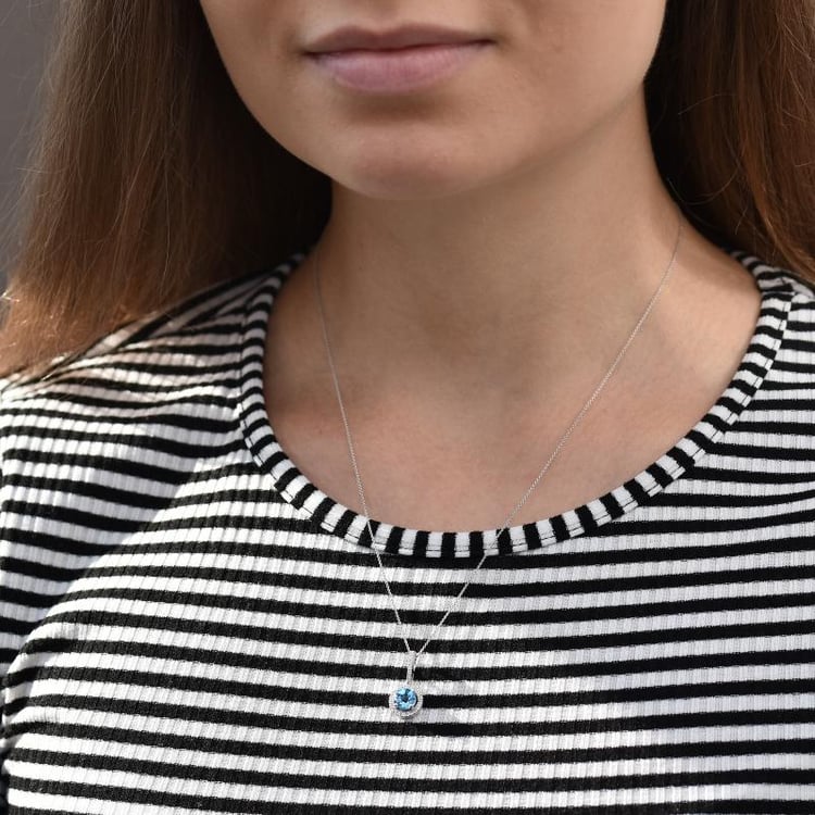 Topásový prívesok zo zlata 28443