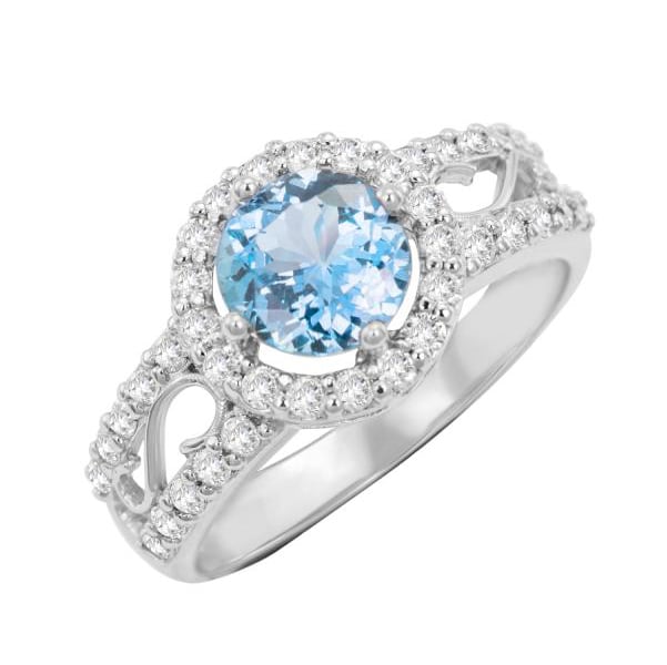 Topásový prsteň s diamantmi