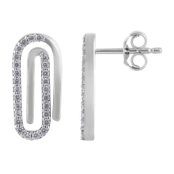 Zlaté náušnice s lab-grown diamantmi Tilly