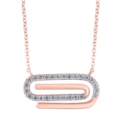 Zlatý náhrdelník s lab-grown diamantmi Aly