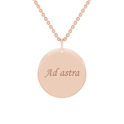 Strieborný prívesok s obojstranným gravírom Jannym 110298