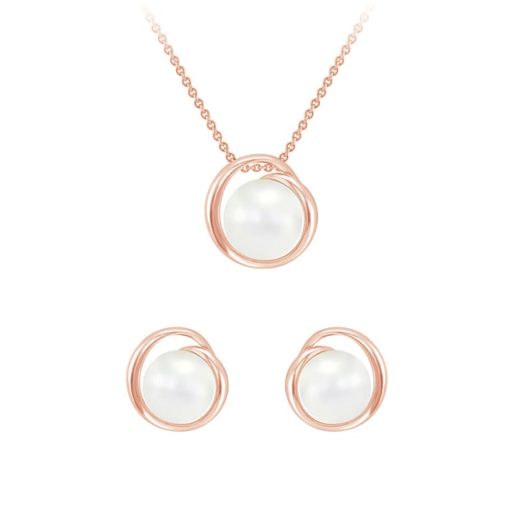 Strieborná kolekcia s perlami