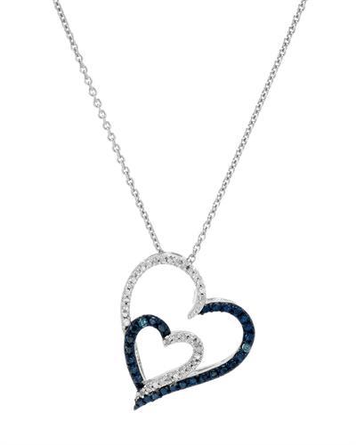 Diamantové srdcia náhrdelník