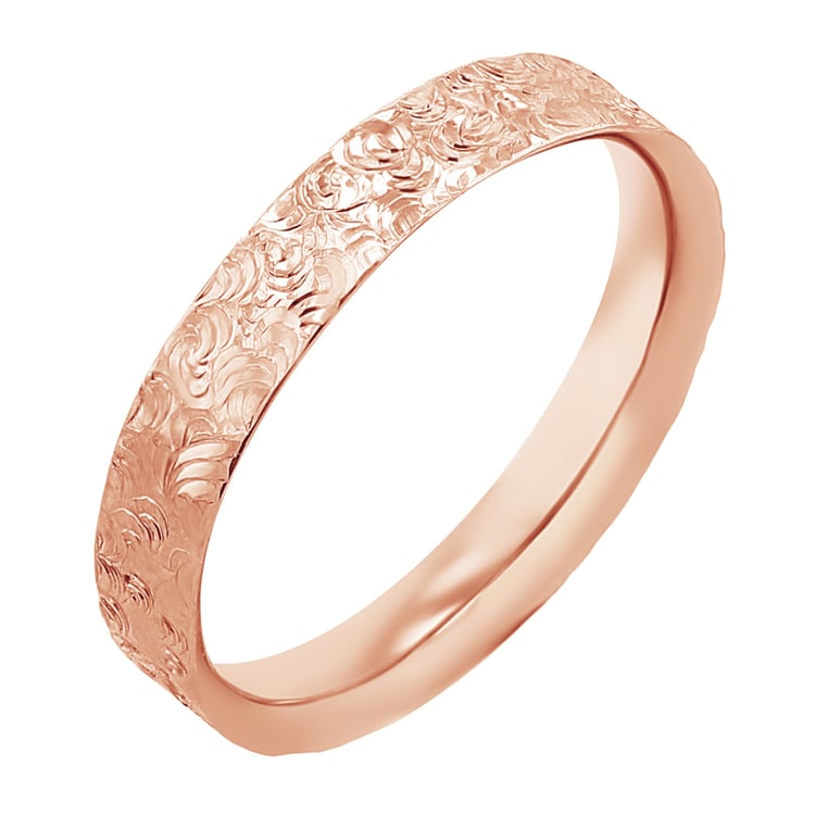 Svadobné obrúčky s ručne rytým povrchom Abbey 116959