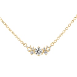 Cluster náhrdelník s moissanitom Luna